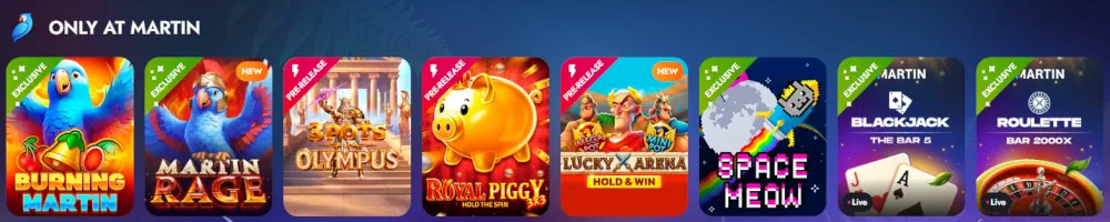 Martin Casino Spiele